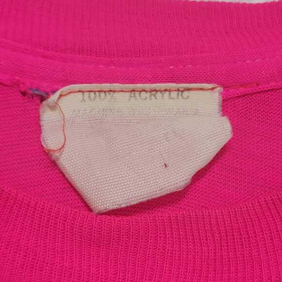 70s Vintage Hot Pink Hershey Park Muscle Tee *Authentic Distressed* - Picture 3 of 10